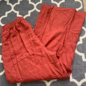 Tahari linen pants